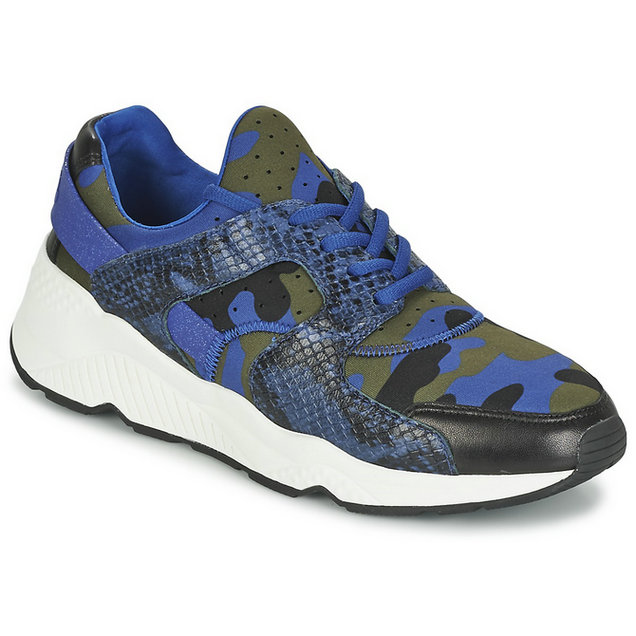 Ash MATRIX Bleu camouflage, Chaussures Basket basses Femme