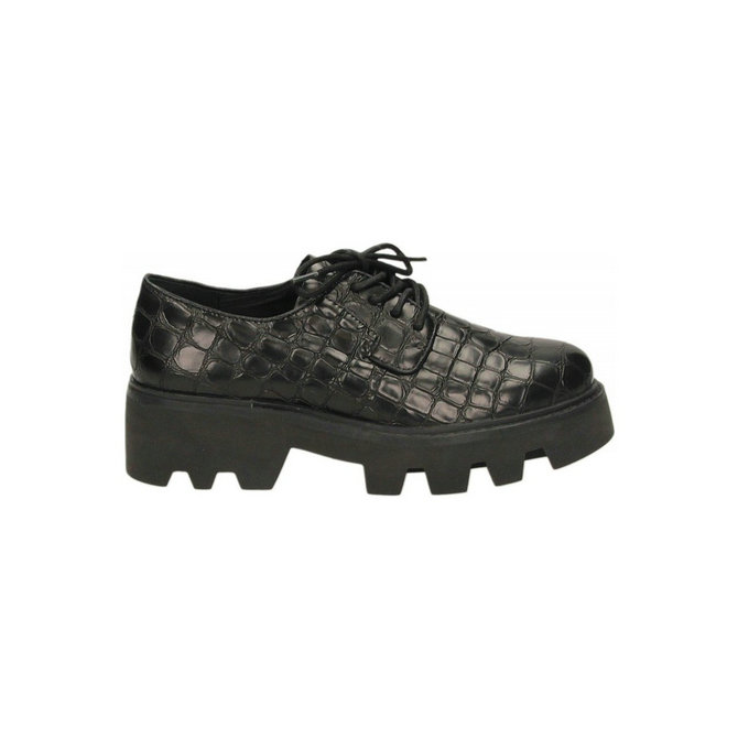 Ash SHADOW CONGO NAPPA W noir, Chaussures Derbies Femme