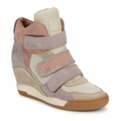 Achat Chaussures ASH Alex Rose / Violet / Taupe Basket Montante Femme à Bas Prix