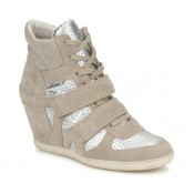 Achetez le Chaussures ASH Bea Beige / Argent Basket Montante Femme à Prix Bas