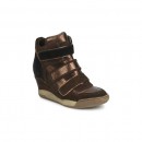 Chaussures ASH Alex Bis Marron Basket Montante Femme Commerce De Gros En ligne