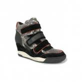 Chaussures ASH Alex - Sportif Coin 3 Scratch Serpent Basket Montante Femme Pas Cher Prix Discount