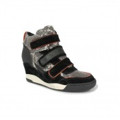 Chaussures ASH Alex - Sportif Coin 3 Scratch Serpent Basket Montante Femme Pas Cher Prix Discount