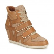 Chaussures ASH Bixi Marron / Beige Basket Montante Femme Personnalisé en Ligne