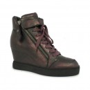 Chaussures ASH Body - Sportif Coin Fermeture Éclair Metalizada Basket Montante Femme Personnalisé en Ligne