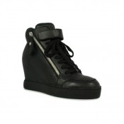 Chaussures ASH Body - Sportif Coin Fermeture Éclair Noir Basket Montante Femme Collection Rabais En Ligne