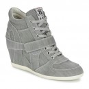 Chaussures ASH Bowie Gris Basket Montante Femme Pas Cher Nice