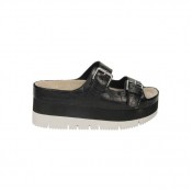 Chaussures ASH Gloss Crococalf Noir Richelieu Femme Soldes Promo En Ligne