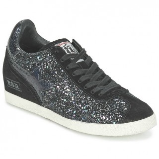 Chaussures ASH Guepard Noir Métallisé Basket Basses Femme Boutique En Ligne