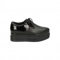 Chaussures ASH Katia Bis Nappa Wax Noir Derbies Femme Remise Paris en ligne