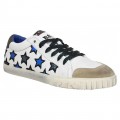 Chaussures ASH Majestic Blanc Bleu Blanc Bleu Basket Basses Femme Magasin Paris