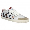 Chaussures ASH Majestic Blanc Rouge Blanc Rouge Basket Basses Femme Pas Chers à Bas Prix