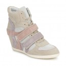 FR Chaussures ASH Bixi Rose / Violet / Gris Basket Montante Femme Achat à Prix Bas