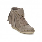 La Nouvelle Collection Chaussures ASH Baba Beige Basket Montante Femme Pas Cher