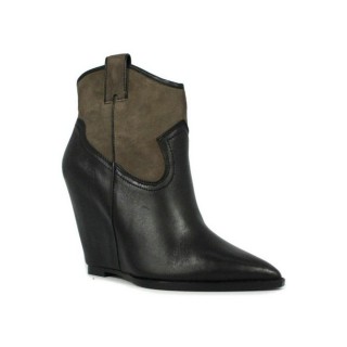 La Nouvelle Collection Chaussures ASH Jude - Campero Coin Noir/Topo Bottines Femme Pas Cher