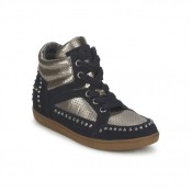 Mode Chaussures ASH Zest Ter Marine/Or Basket Montante Femme Soldes Alsace