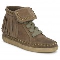 Nouvelle Chaussures ASH Zapping Marron Basket Montante Femme Paris Vente En Ligne