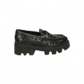 Nouvelles Chaussures ASH Agadie Noir Mocassins Femme Prix En Gros