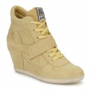 Nouvelles Chaussures ASH Bowie Jaune Pastel Basket Montante Femme Prix En Gros