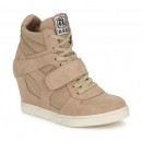 Officiel Chaussures ASH Cool Marron Basket Montante Femme Pas Cher