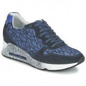 Officiel Chaussures ASH Love Bleu Basket Basses Femme Grosses Soldes