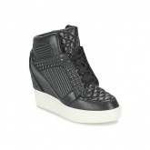 Promo Chaussures ASH Azimut Noir Basket Montante Femme Pas Cher Lyon