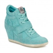 Vente Privee Chaussures ASH Bowie Turquoise Basket Montante Femme à Petit Prix