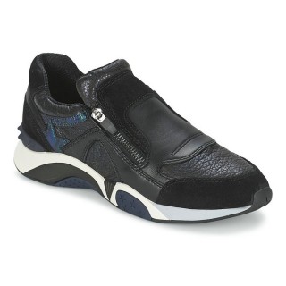 Vente Privee Chaussures ASH Hop Noir / Bleu Basket Basses Femme Pas Cher Marseille